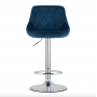 Барний стілець Leobert Kast з спинкою 2 штуки темно-синій