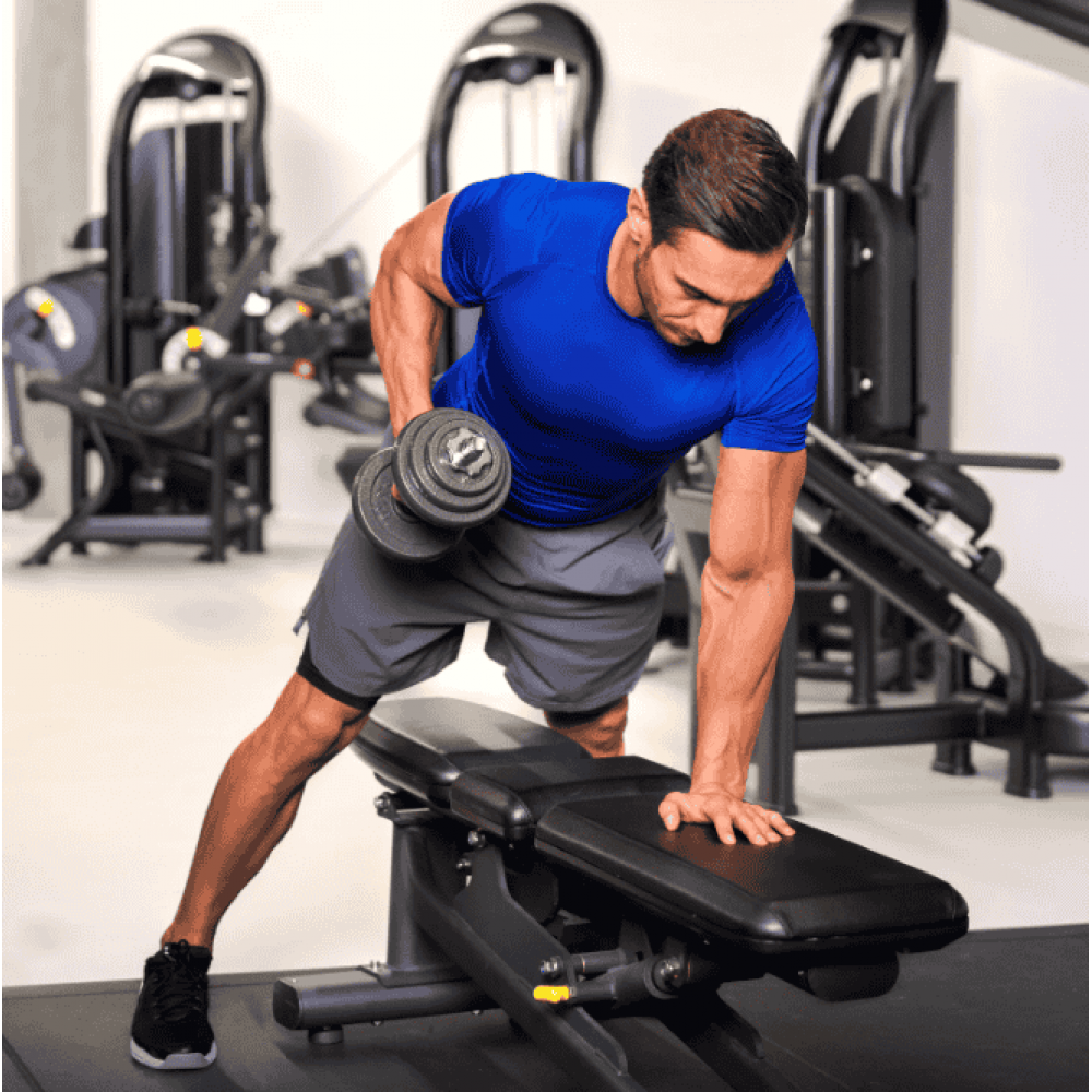 Набір гантелі в кейсі Gymtek чавунні 2х10 кг