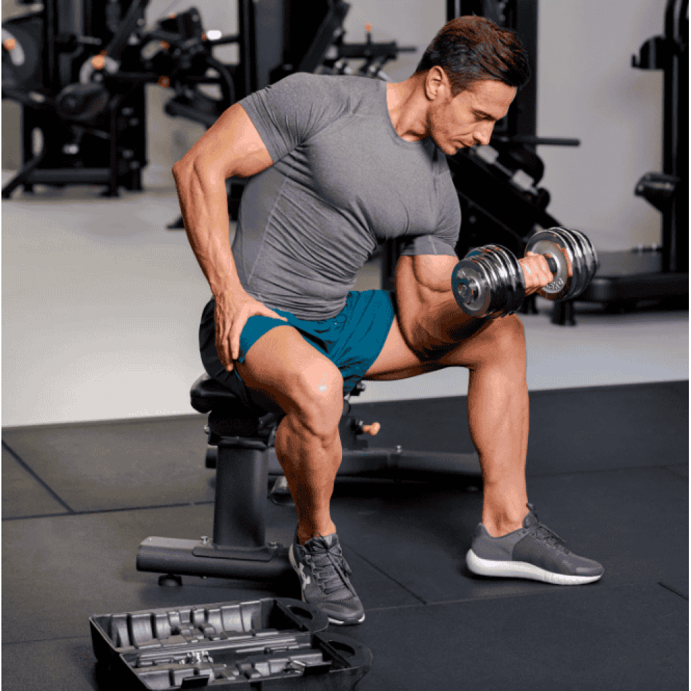 Набор гантелей в кейсе Gymtek хромированные 2х10 кг