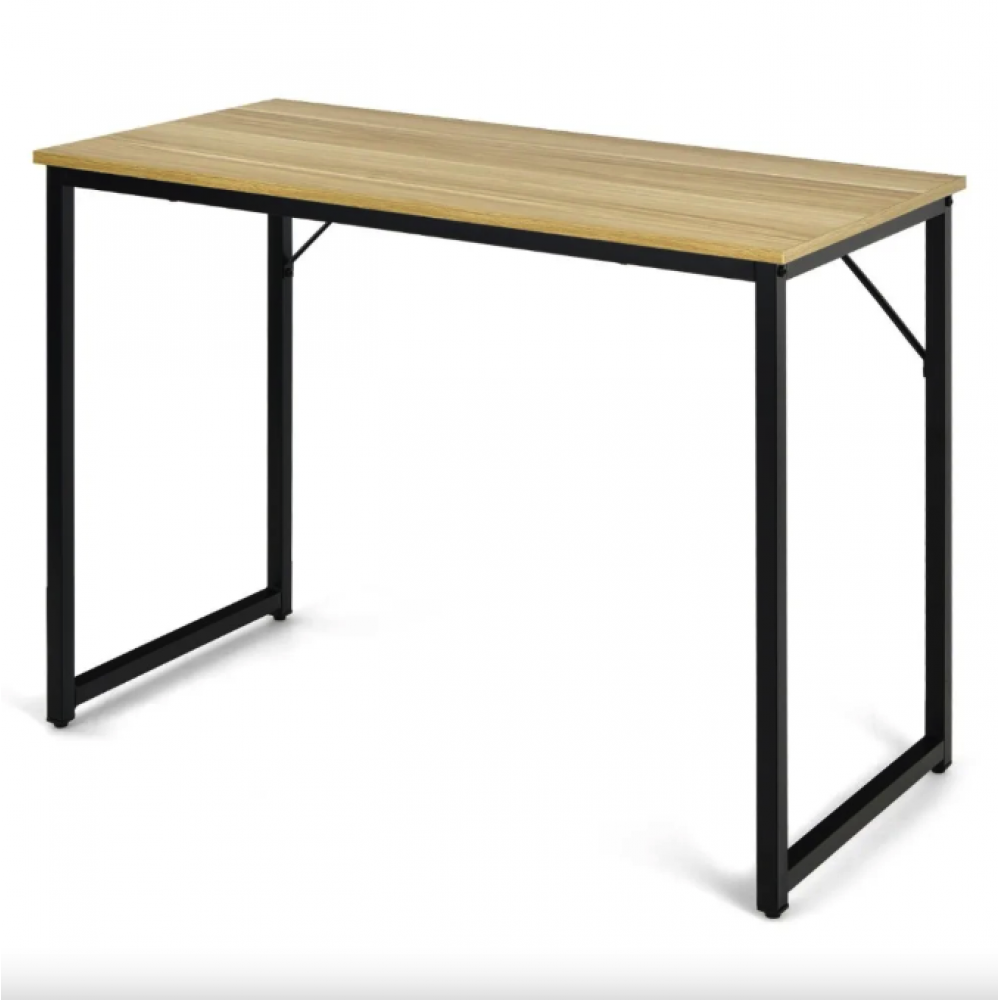 Письменный стол Costway Homart с стальным каркасом натуральный