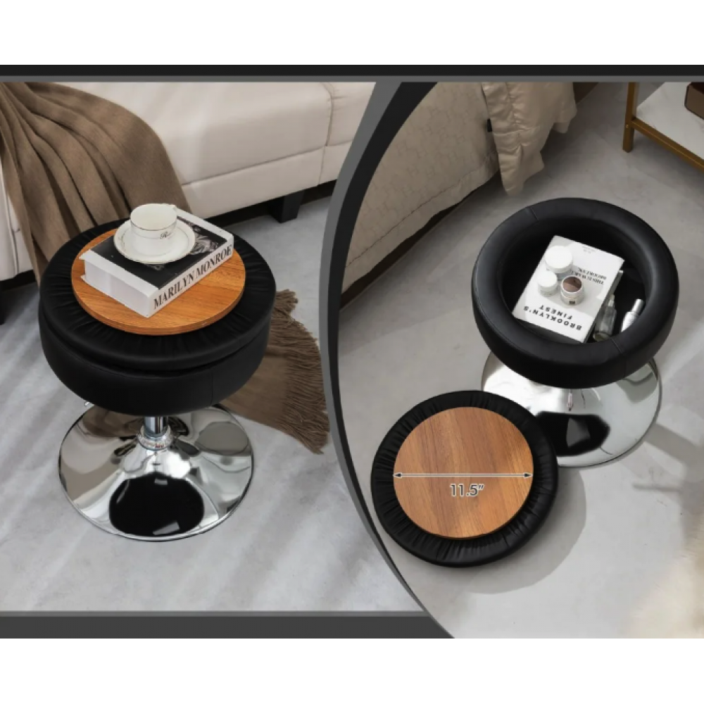 Стул-трансформер 3 в 1 Costway Meri с местом для хранения, черный