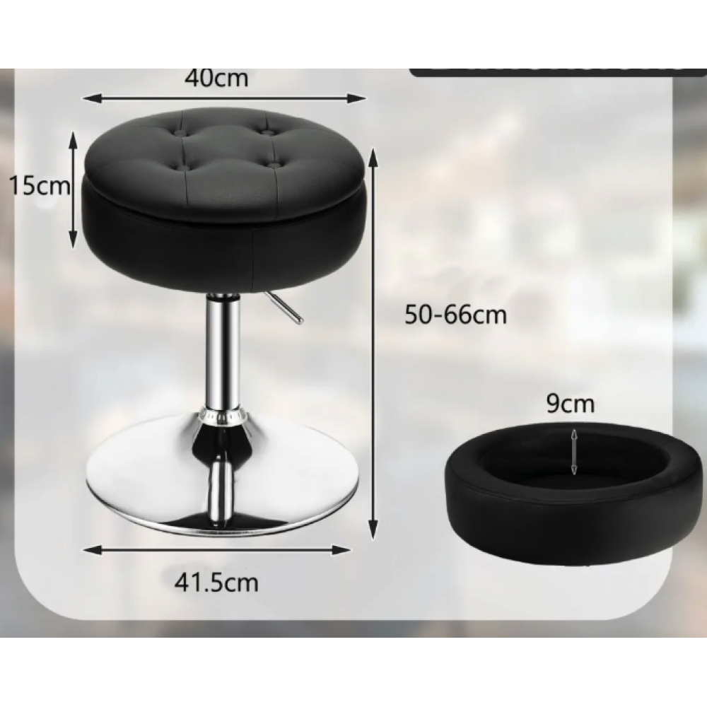 Стул-трансформер 3 в 1 Costway Meri с местом для хранения, черный