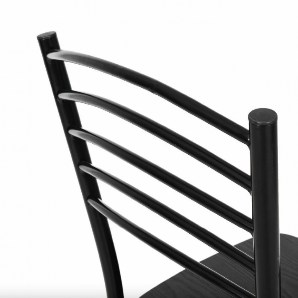 Комплект меблів Costway Katarina стіл і 4 стільці чорний