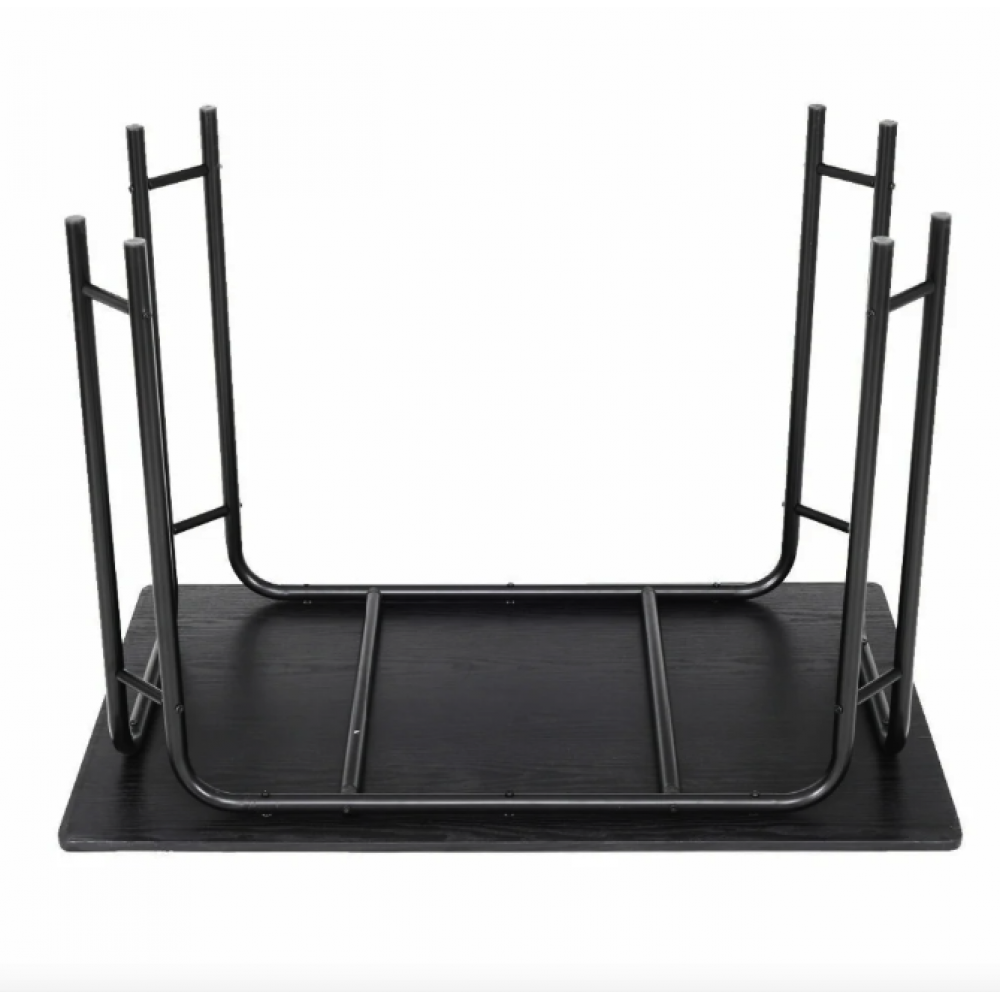 Комплект меблів Costway Katarina стіл і 4 стільці чорний