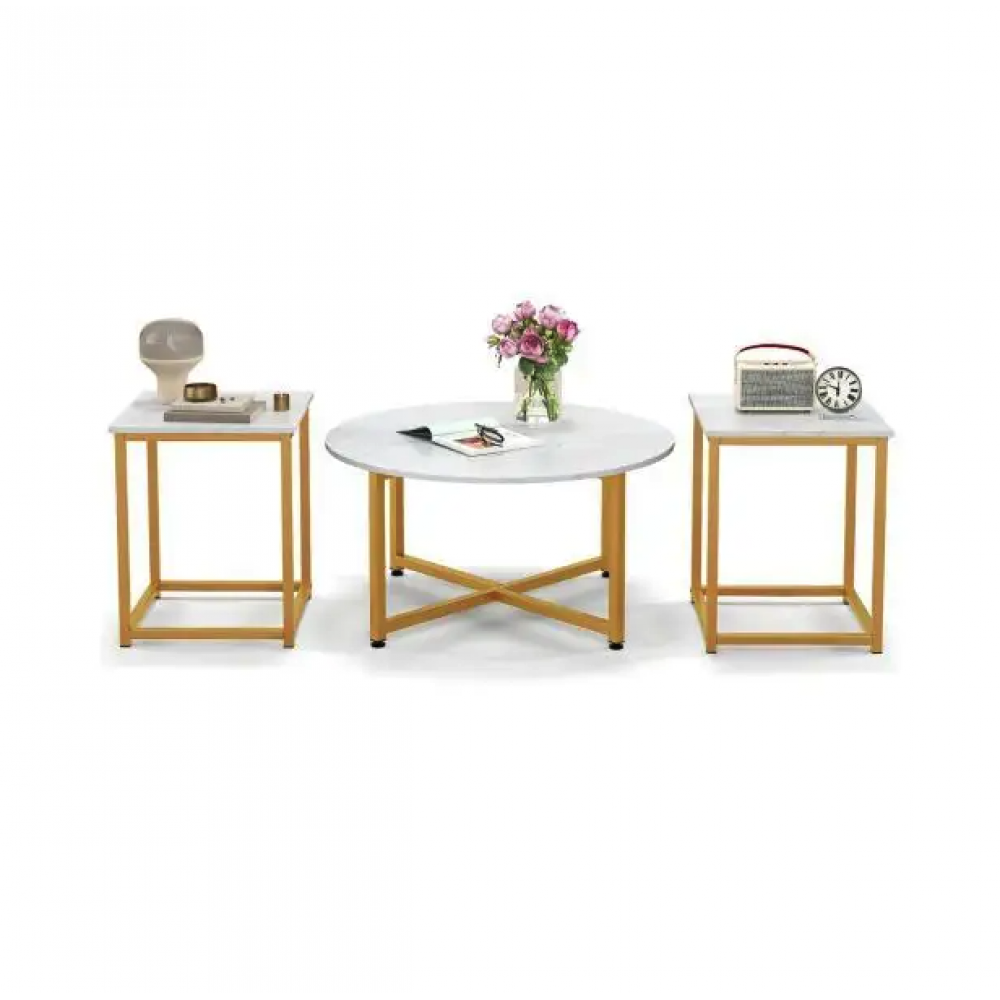 Комплект журнальних столиків Costway Lumen 3 штуки