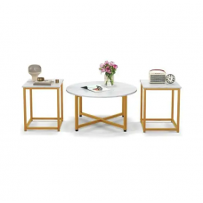 Комплект журнальних столиків Costway Lumen 3 штуки