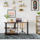 Стіл L-подібний Costway King обертовий в стилі Loft