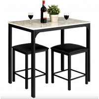 Комплект меблів Costway Venni барний стіл з табуретом 2 шт