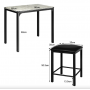 Комплект меблів Costway Venni барний стіл з табуретом 2 шт