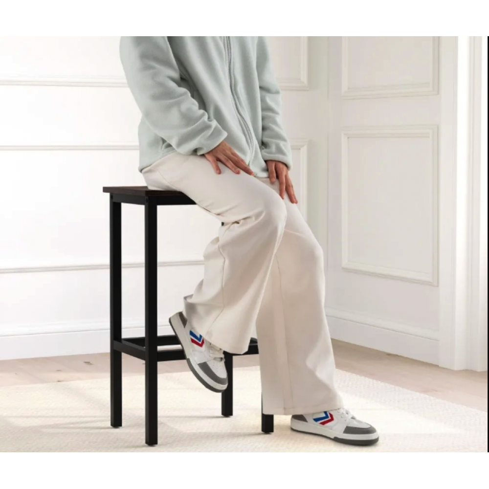 Барний стіл та 2 барні стільці Costway Hoobro в стилі Loft