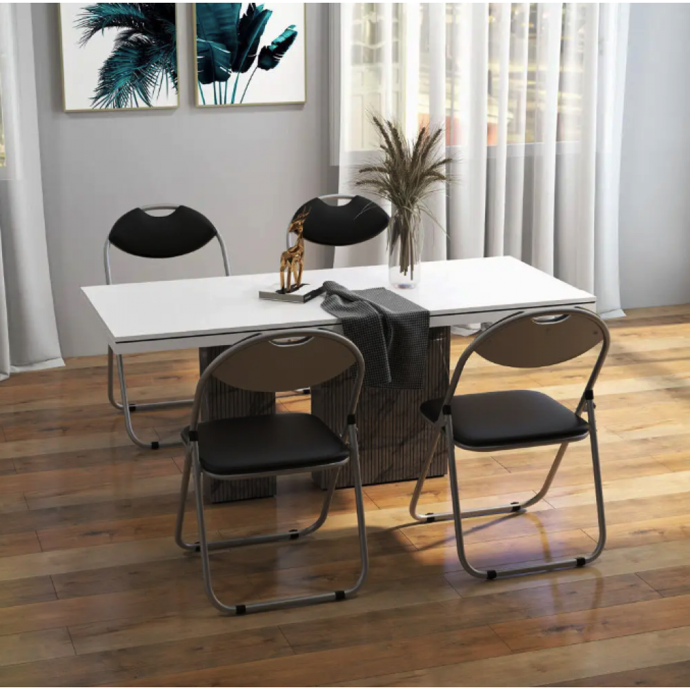 Комплект з 4х складаних стільців Costway Moro