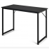 Письменный стол Costway Homart с стальным каркасом черный