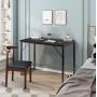 Письменный стол Costway Homart с стальным каркасом черный