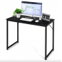 Письменный стол Costway Homart с стальным каркасом черный