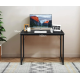 Письменный стол Costway Homart с стальным каркасом черный