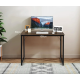 Письмовий стіл Costway Homart із сталевим каркасом коричневий
