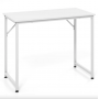 Компьютерный стол Costway Helena с металлическим каркасом белый