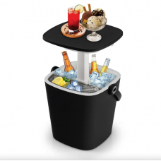 Стол-холодильник Costway Gobar 3-в-1 с подъемной крышкой 15L черный