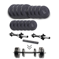 Гантелі Elitum Titan 39 кг з перехідником для штанги