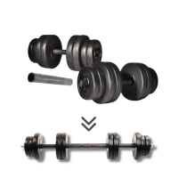 Гантелі Elitum 2 х 16 кг з подовжувачем грифа для штанги