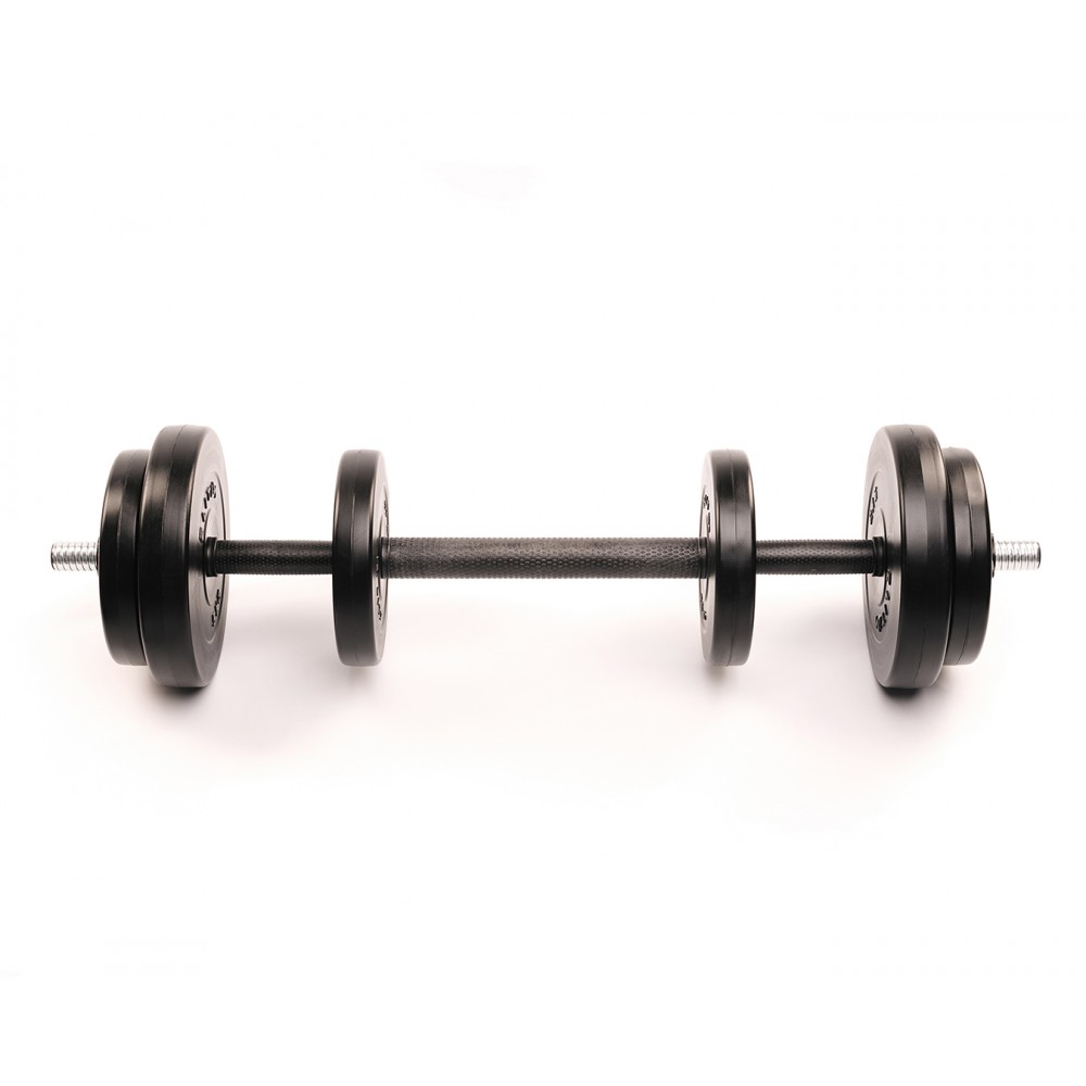 Гантелі Elitum 2 х 21 кг з подовжувачем грифа для штанги