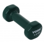 Виниловые круглые гантели для фитнеса York Fitness 2×1,5 кг, зелёные