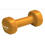 Виниловые круглые гантели для фитнеса York Fitness 2×2 кг, жёлтые
