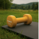 Гантелі для фітнесу вінілові круглі York Fitness 2х2 кг жовтий
