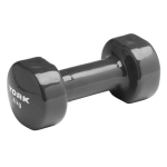 Виниловые круглые гантели для фитнеса York Fitness 2×4 кг, серые