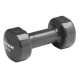 Виниловые круглые гантели для фитнеса York Fitness 2×4 кг, серые
