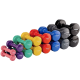 Виниловые круглые гантели для фитнеса York Fitness 2×4 кг, серые