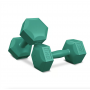 Гантели для фитнеса композитные Hop-Sport HS-C010DS 2×1 кг бирюзовые