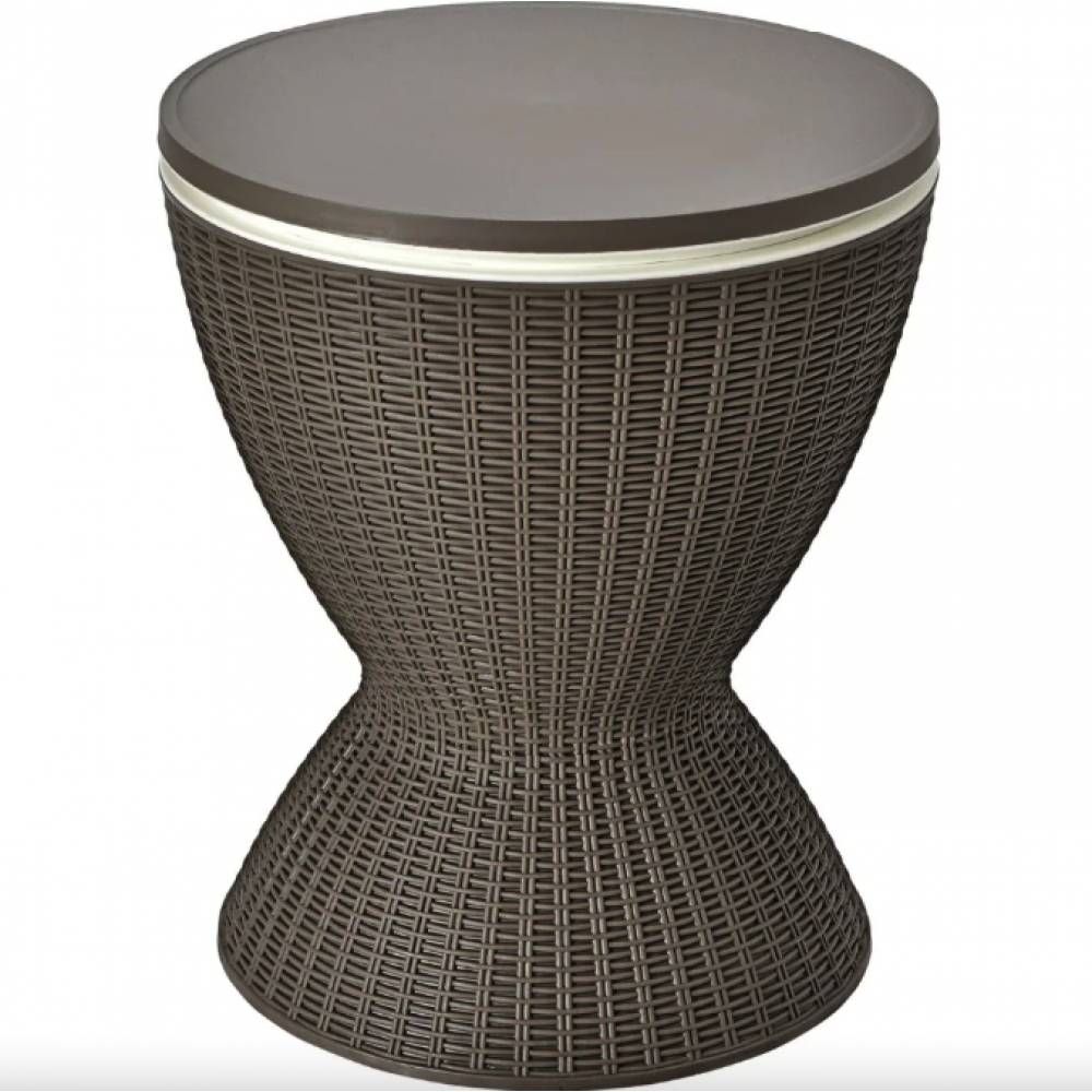 Стол-холодильник Costway Curver с регулируемой высотой 30L коричневый