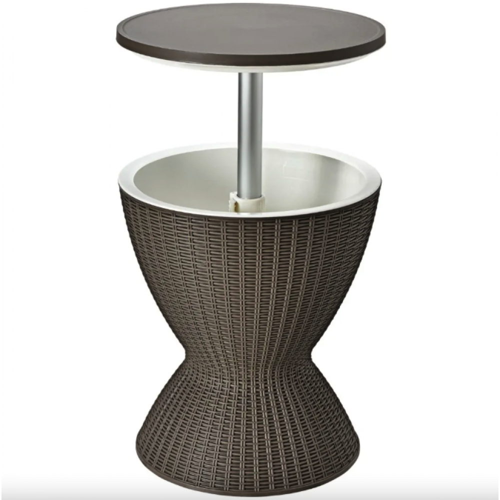 Стол-холодильник Costway Curver с регулируемой высотой 30L коричневый