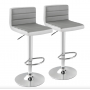 Барный стул Costway Alisa 2 штуки экокожа, серый