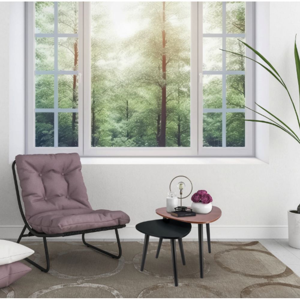 Комплект журнальних столиків Jumi Sinsey коричнево-чорний