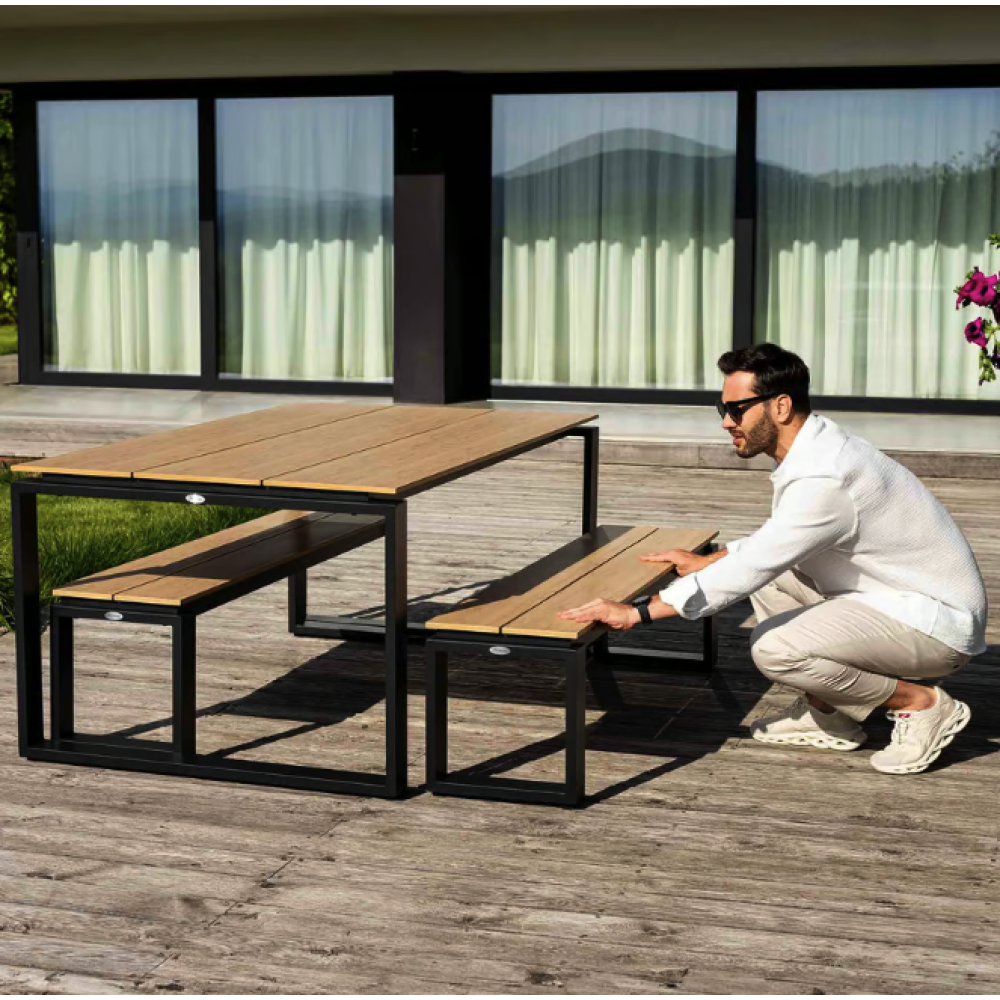 Садова лавка Di Volio Pisa 160 см 2 штуки бежевий