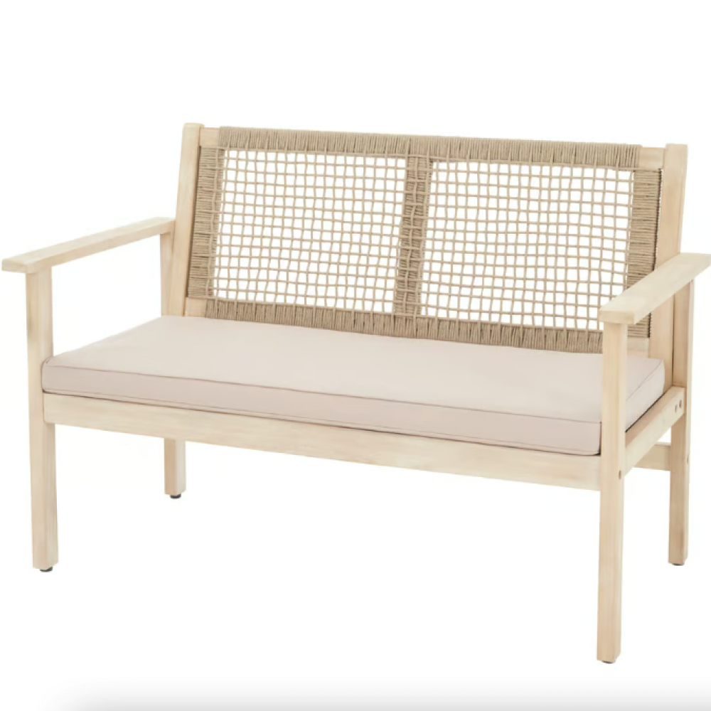 Садова лавка Di Volio Teracina зі спинкою бежевий