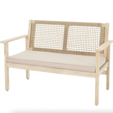 Садова лавка Di Volio Teracina зі спинкою бежевий