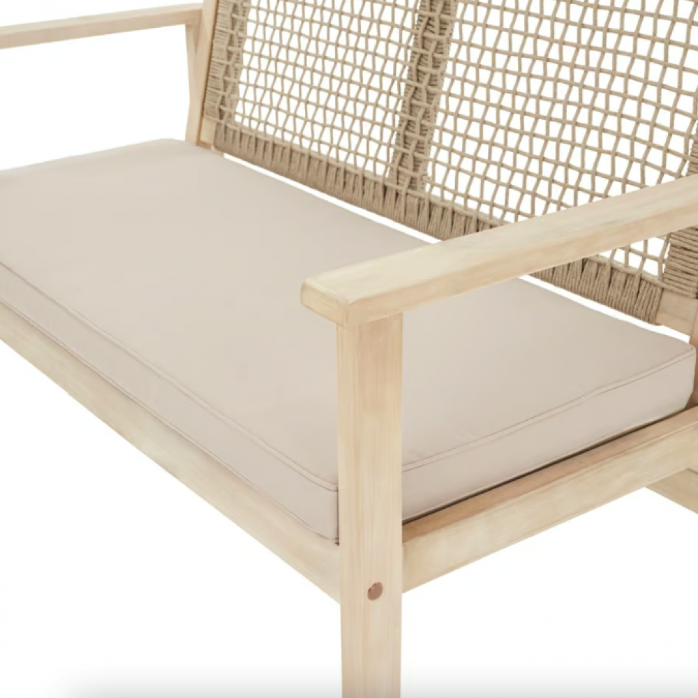 Садова лавка Di Volio Teracina зі спинкою бежевий