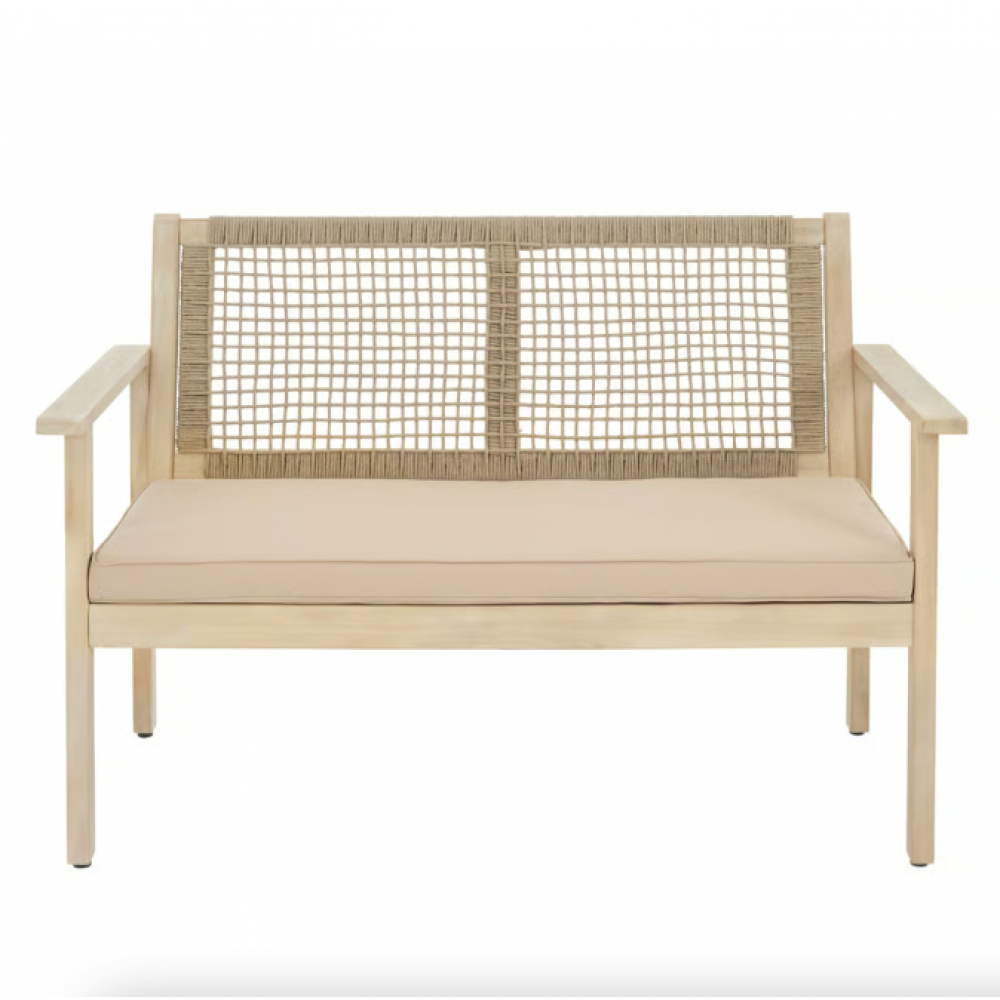 Садова лавка Di Volio Teracina зі спинкою бежевий