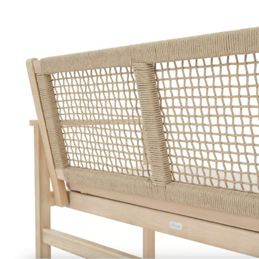 Садова лавка Di Volio Teracina зі спинкою бежевий