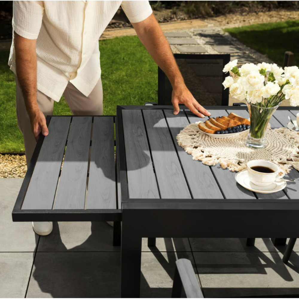 Садовый стол Di Volio Comlo раздвижной серый
