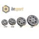 Набор композитных дисков Besport PowerPro 59 кг с 2 гантельными грифами