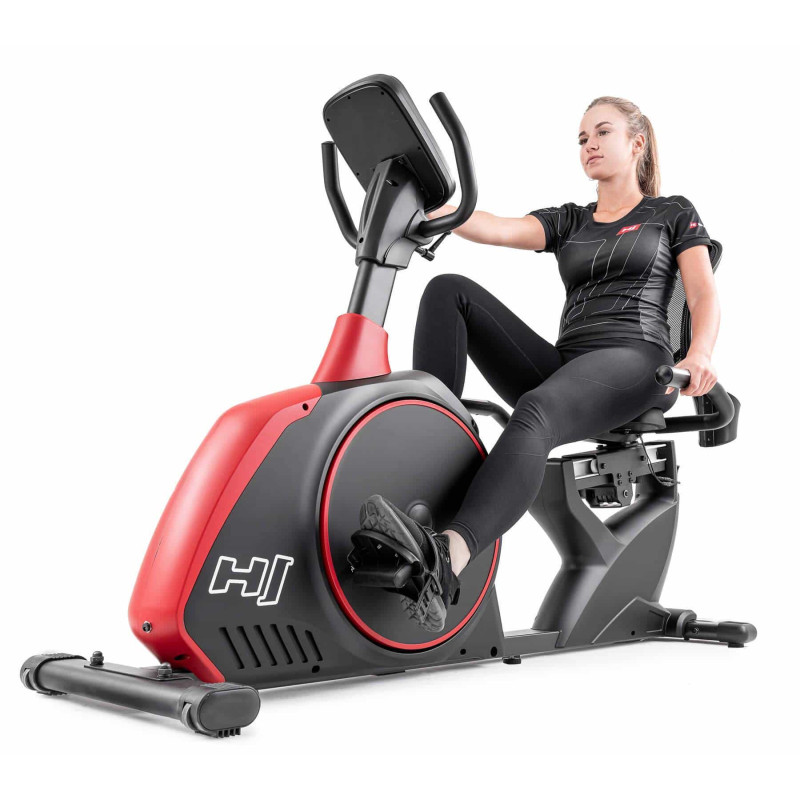 Горизонтальный велотренажер Hop-Sport HS-095L Scale черный+ мат