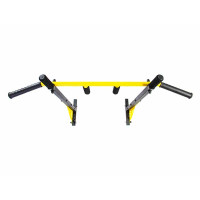 Турнік настінний Besport BS-T0204 з 6 ручками жовтий