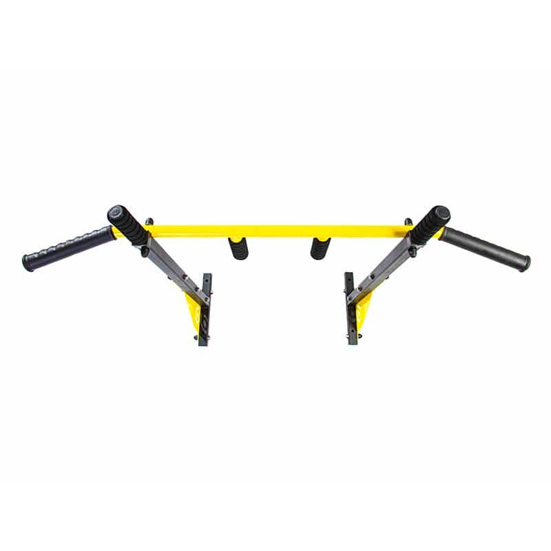 Турнік настінний Besport T0204 з 6 ручками жовтий