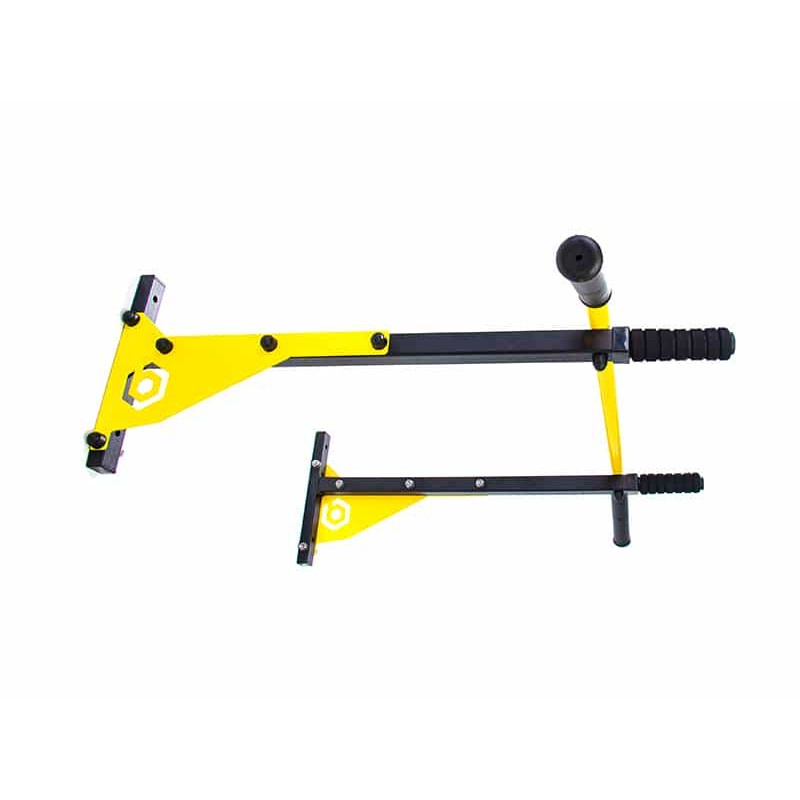 Турнік настінний Besport T0202 з 4 ручками жовтий