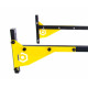 Турнік настінний Besport T0202 з 4 ручками жовтий