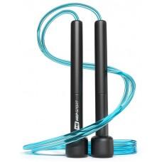 Скакалка Hop-Sport Crossfit New з пластиковими ручками, блакитна